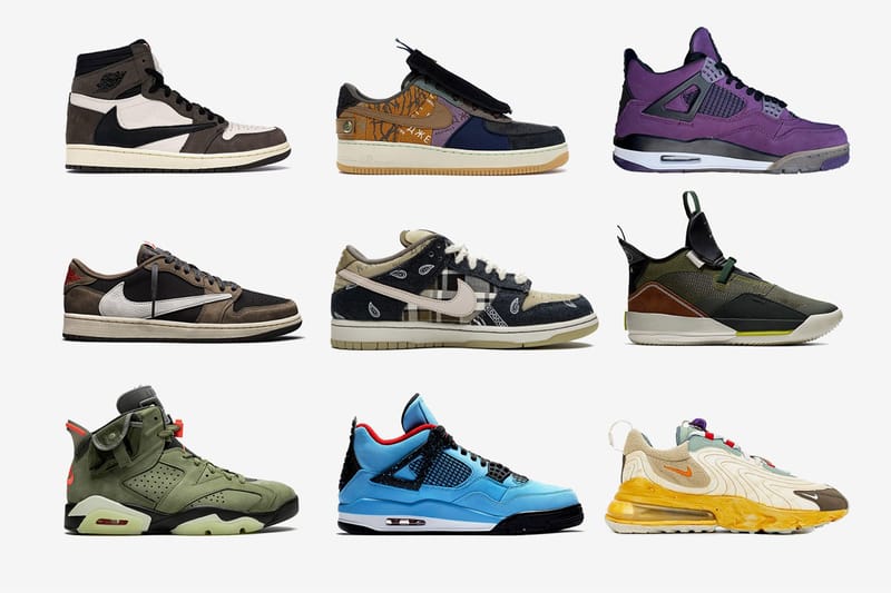 에어 조던부터 SB 덩크 로우까지, 역대 트래비스 스콧 협업 스니커 총정리