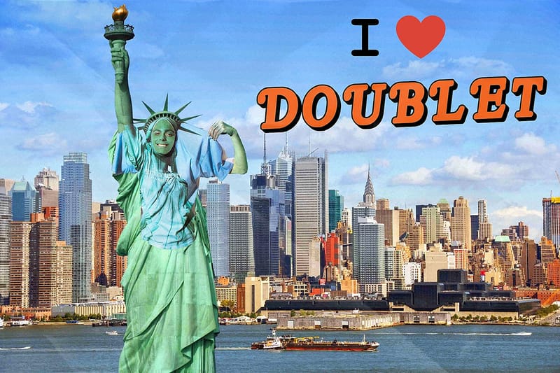 자유의 더블렛상? 편집숍 /017, 더블렛 SS 화보 공개