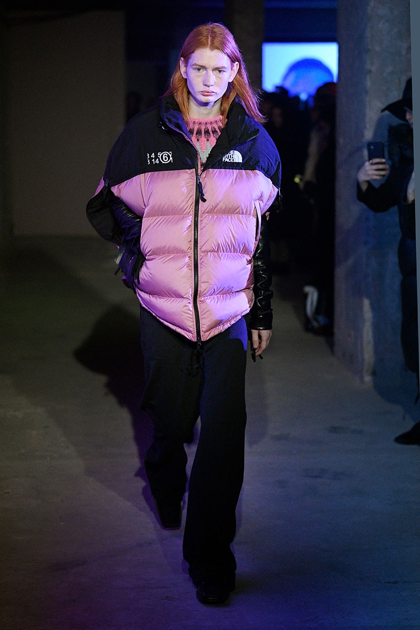 MM6 메종 마르지엘라 2020 가을, 겨울 컬렉션, 노스페이스 협업 재킷, 런던 패션위크