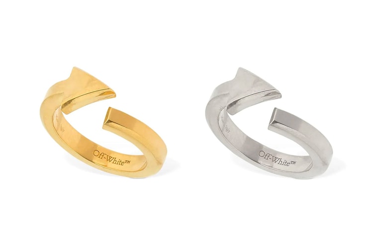 오프 화이트의 시그니처 애로우, 커브드 반지 출시