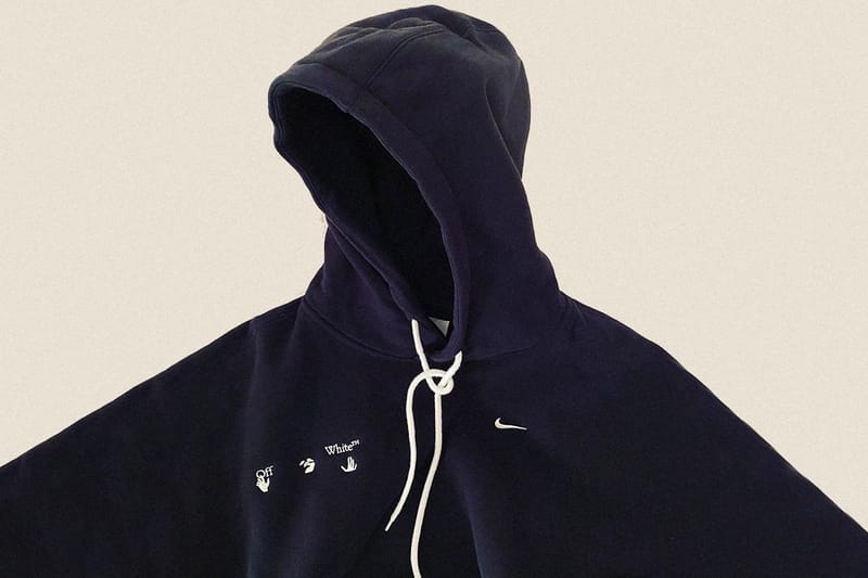 새 협업 컬렉션 암시? 버질 아블로, 오프 화이트 x 나이키 로고 후디 공개