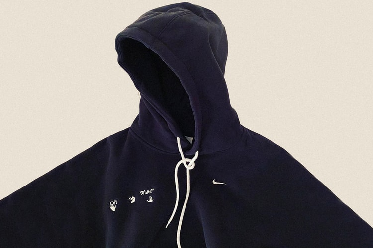 새 협업 컬렉션 암시? 버질 아블로, 오프 화이트 x 나이키 로고 후디 공개
