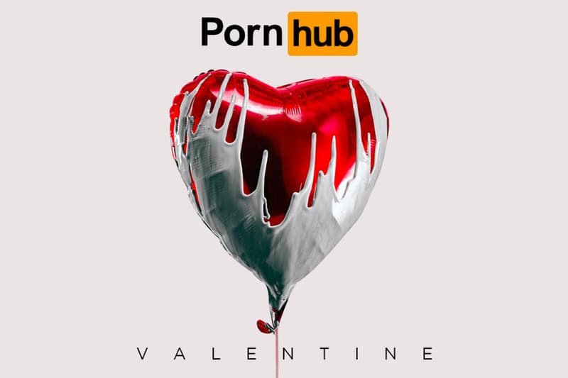 폰허브의 발렌타인데이 기념 팝업 및 프리미엄 무료 이벤트