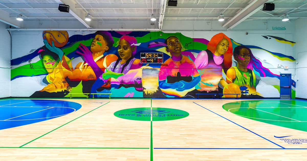 버질 아블로와 나이키의 농구장 리디자인 비화, 오프화이트, 로커룸, 시카고, 농구장, 기부