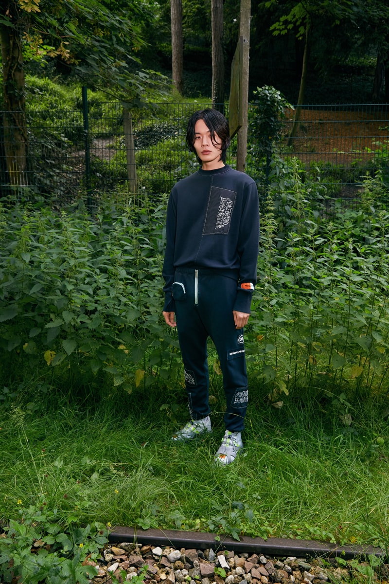 사미 미로 x 헤론 프레스톤 2020 SS, 내추럴 디재스터, 데님 재킷, 바디 수트, 사미 미로 룩북, 헤론 프레스톤 룩북