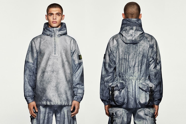 파도 같은 컬러, 엔드 클로딩 x 스톤 아일랜드 협업 아노락 & 카고 팬츠 출시