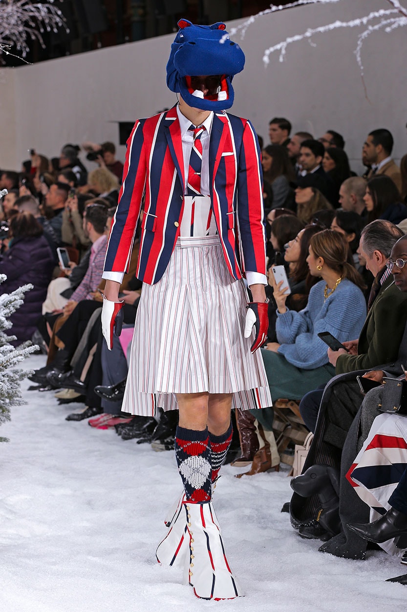 톰 브라운, 노아의 방주에서 영감을 받은 2020 가을, 겨울 컬렉션 런웨이 무대, 파리 패션위크