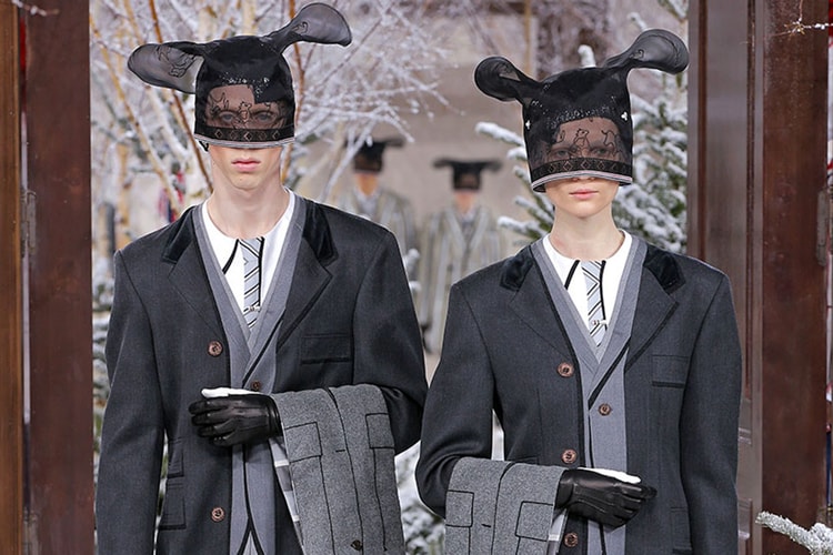 성별의 경계를 지운, 톰 브라운 2020 FW 컬렉션 런웨이 무대