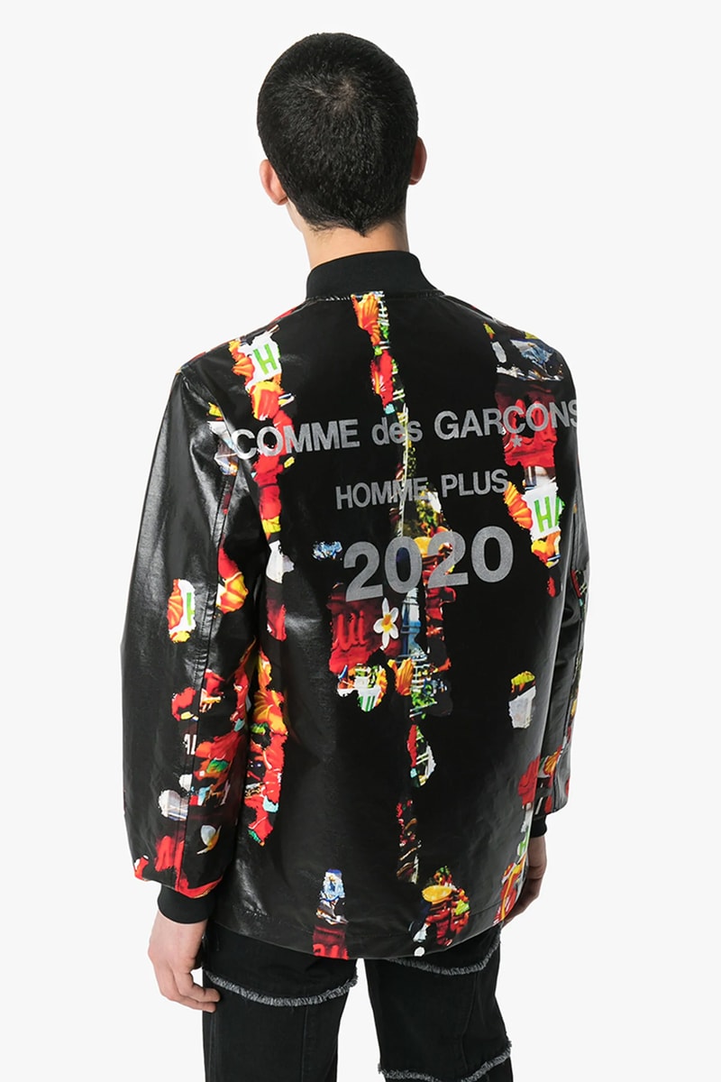 꼼데가르송 옴므 플러스, 2020 SS 하와이언 프린트 봄버 재킷 출시, 브라운스