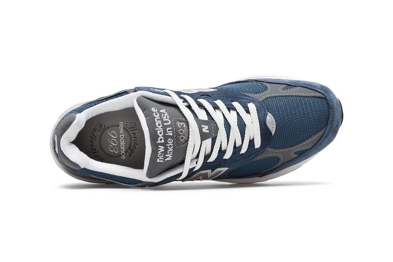 뉴발란스 993, 블루 컬러로 뒤덮인 993 'Made in US’ 출시, Vintage Indigo with Grey