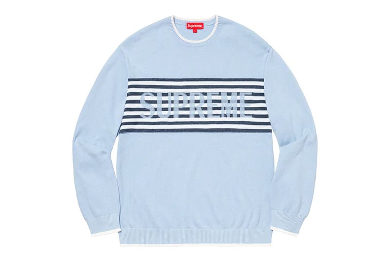 슈프림 봄 열 번째 드롭 리스트 룩북, 트러커 재킷, 세인트 슈프림 저지, 후디, 팬츠, 티셔츠