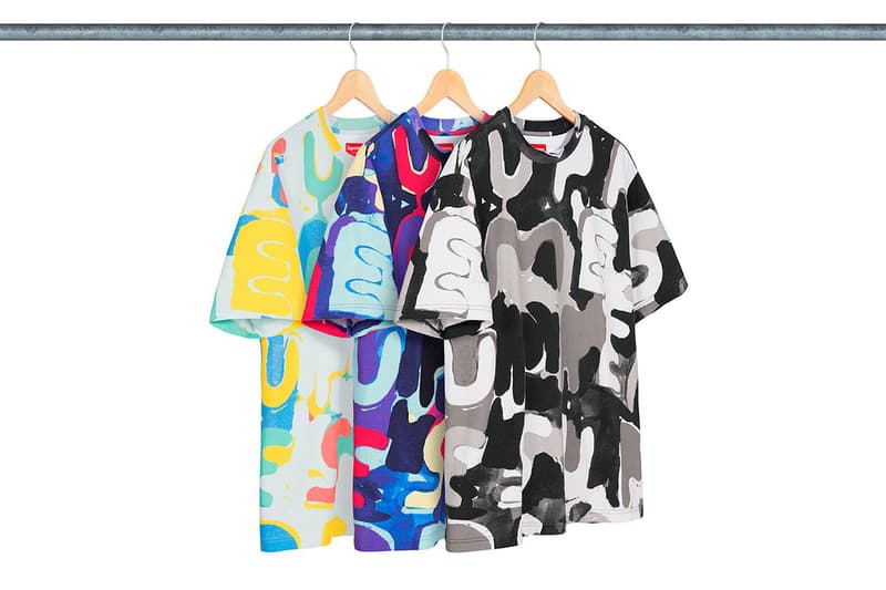 슈프림 봄 열 번째 드롭 리스트 룩북, 트러커 재킷, 세인트 슈프림 저지, 후디, 팬츠, 티셔츠