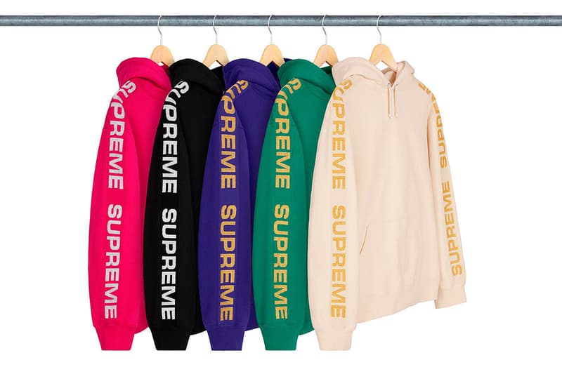 슈프림 봄 열 번째 드롭 리스트 룩북, 트러커 재킷, 세인트 슈프림 저지, 후디, 팬츠, 티셔츠