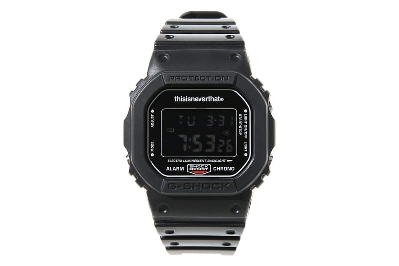 디스이즈네버댓과 지샥의 협업 'DW-5600TNT-1DR' 출시