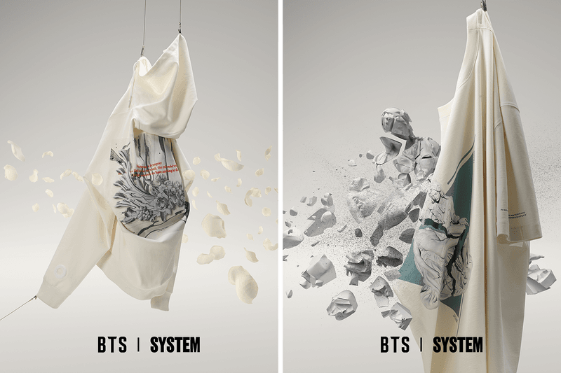 시스템, 방탄소년단과의 첫 번째 캡슐 컬렉션 공개