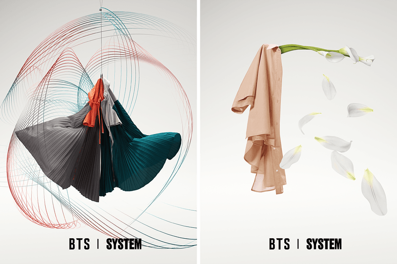 시스템, 방탄소년단과의 첫 번째 캡슐 컬렉션 공개