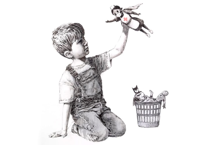 코로나19 의료 종사자를 위한 뱅크시의 새로운 작품, 'Game Changer'