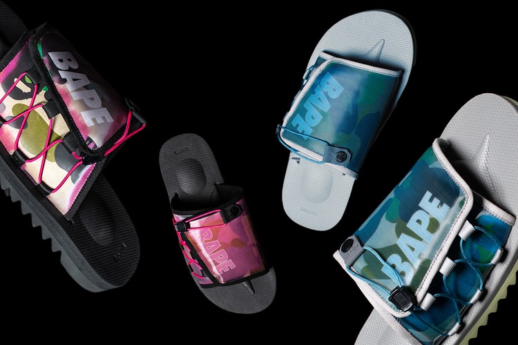 렌티큘러가 더해진 수이코크와 베이프의 협업 '다오 샌들' 출시