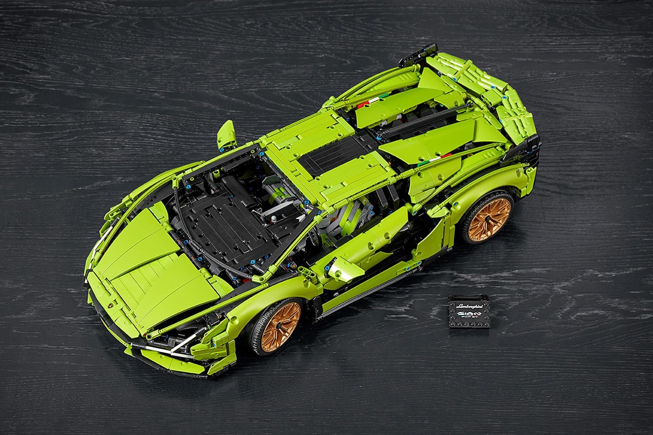 레고, 3천6백96개 블록으로 구성된 람보르기니 ‘시안’ 공개, 한정판 슈퍼카, V12 엔진
