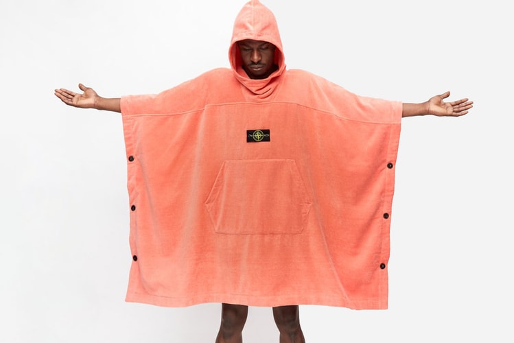 스톤 아일랜드, 판초 우의를 연상케 하는 빅 사이즈 배스로브 출시