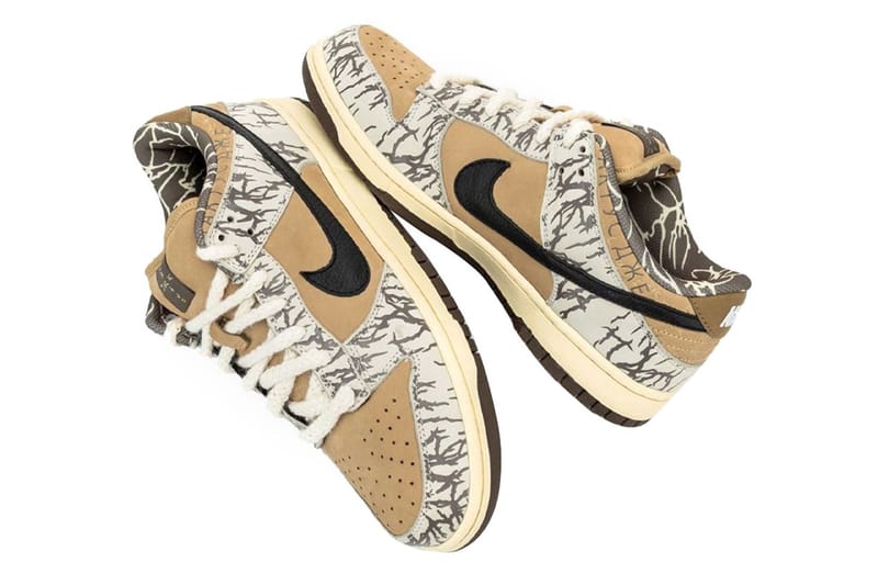 새로운 트래비스 스콧 x 나이키 SB 덩크 로우 샘플 이미지 유출