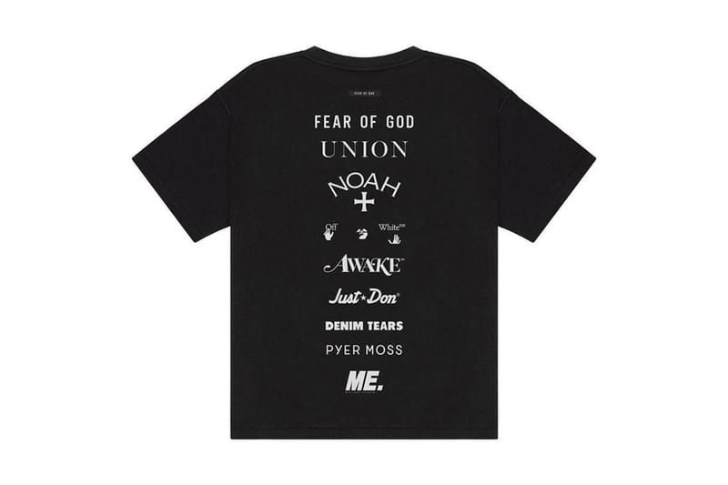 피어 오브 갓, 오프 화이트, 노아 등, 조지 플로이드 후원 협업 티셔츠 출시