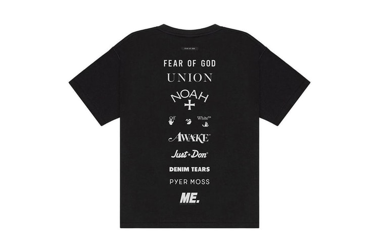 피어 오브 갓, 오프 화이트, 노아 등, 조지 플로이드 후원 협업 티셔츠 출시
