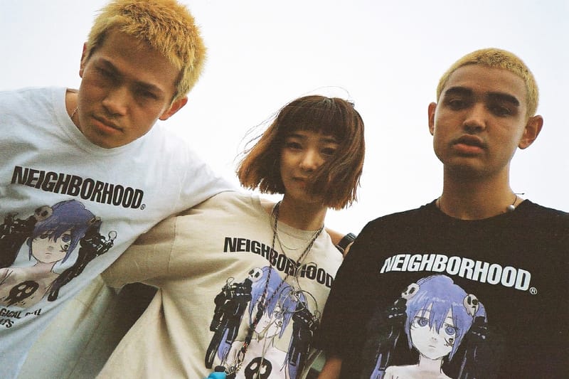 애니풍 일러스트가 그려진, 준 이나가와 x 네이버후드 협업 컬렉션 출시