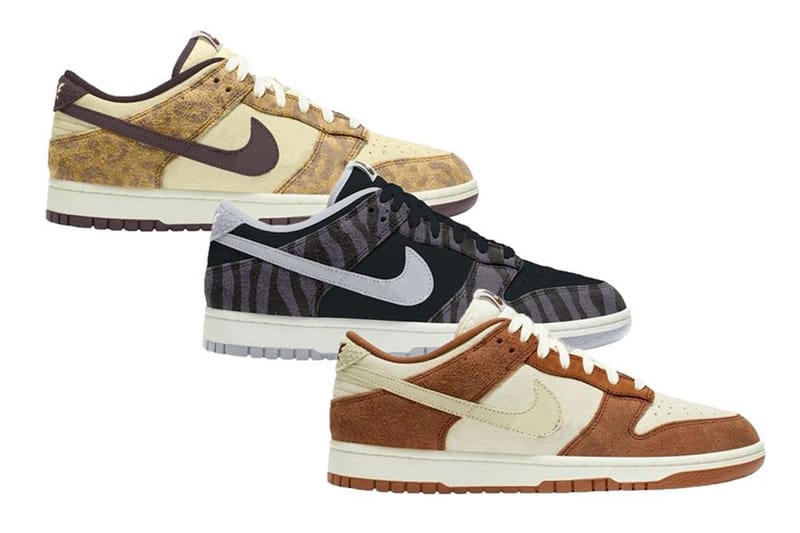나이키 덩크 로우 레트로 PRM ‘애니멀 팩’ 2종 & ‘미디엄 커리’ 공개