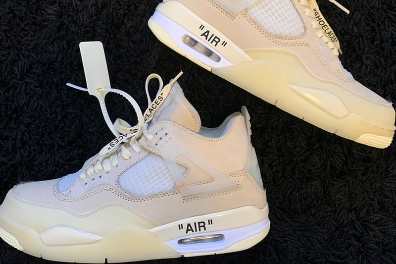 업데이트: 버질 아블로의 미발매 오프 화이트 x 에어 조던 4 ‘세일’, 2억2천만 원에 낙찰