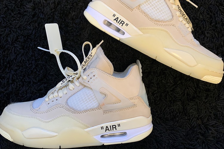 업데이트: 버질 아블로의 미발매 오프 화이트 x 에어 조던 4 ‘세일’, 2억2천만 원에 낙찰