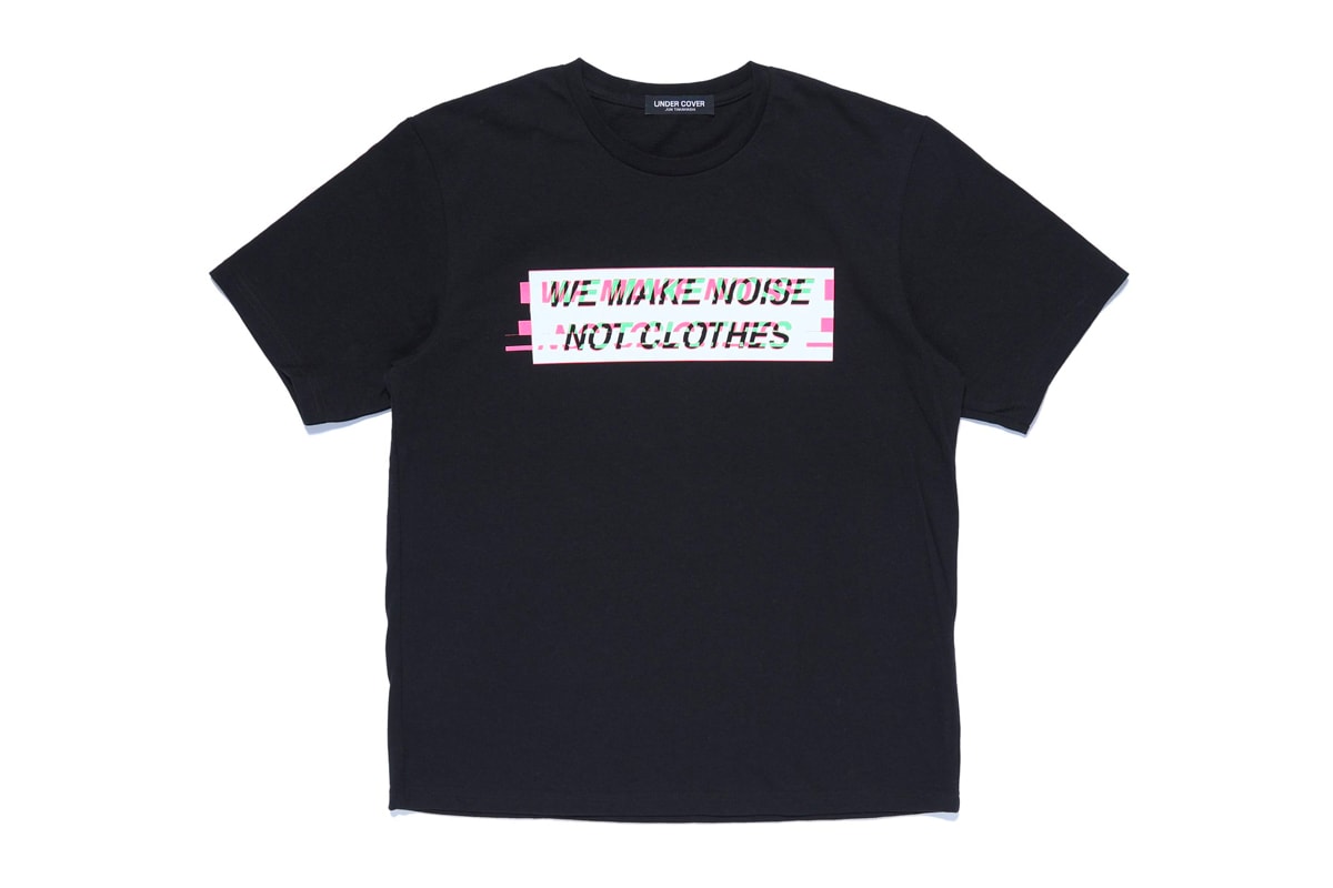 언더커버, 새로운 베이직 컬렉션 'WE MAKE NOISE/NOT CLOTHES' 출시, 티셔츠, 후디, 스웨트셔츠, 롱슬리브, 윈드 브레이커, 셔츠