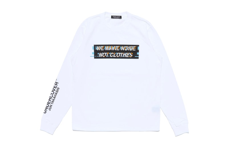 언더커버, 새로운 베이직 컬렉션 'WE MAKE NOISE/NOT CLOTHES' 출시, 티셔츠, 후디, 스웨트셔츠, 롱슬리브, 윈드 브레이커, 셔츠