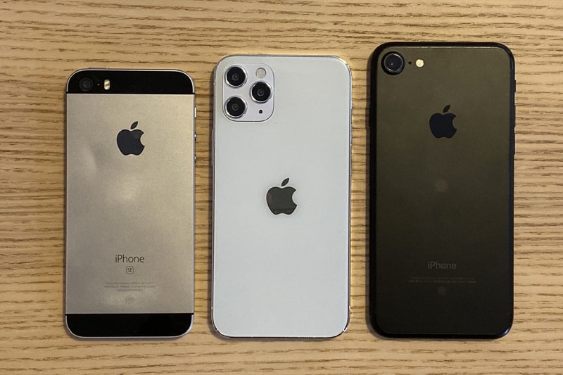 애플 아이폰 12의 실물 사진 공개, 아이폰 12, 크기, 그립감, 무게, 아이폰 SE