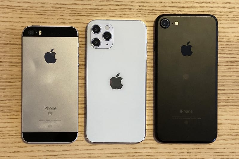 다른 아이폰과 비교하면? 애플 5.4인치 아이폰 12의 실물 사진 공개