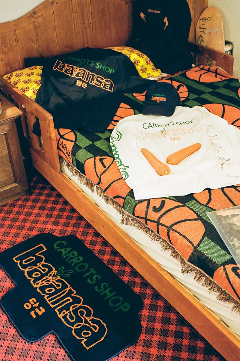 발란사 x 캐럿츠가 선보이는 두 번째 협업 컬렉션 발매 정보, 티셔츠, 모자, 러그