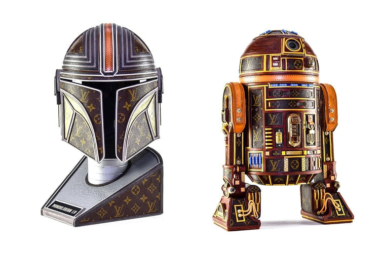 루이 비통 모노그램 캔버스를 재활용해 만들어진 ‘스타 워즈’ 헬멧 컬렉션?