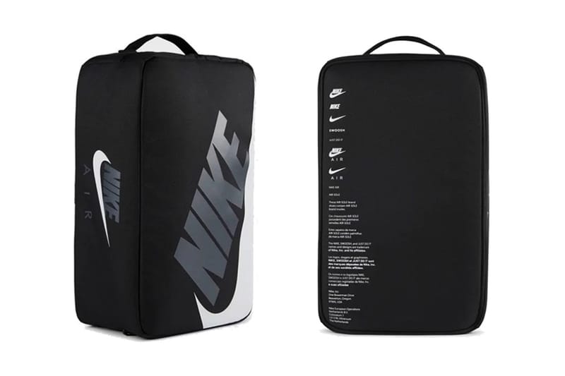 나이키, 올블랙으로 디자인한 신발 상자 모양의 가방 출시