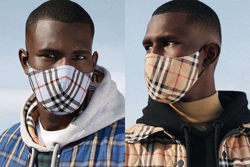 버버리, 항균 기술이 적용된 첫 체크 패턴 페이스 마스크 출시