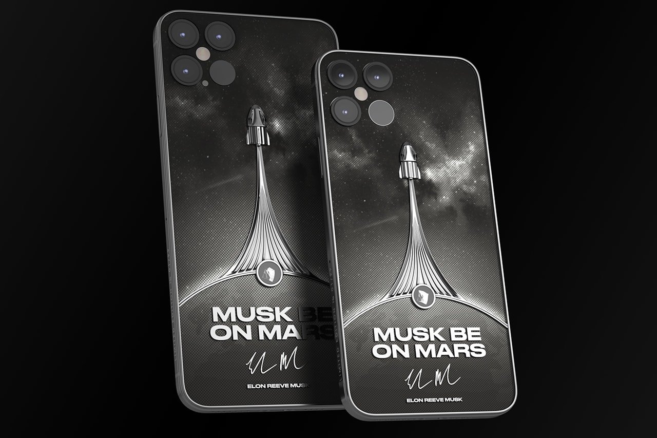 스페이스X의 유인 우주선, '크루 드래건'의 부품으로 만들어진 아이폰 12 & 아이폰 12 맥스, 나이키 에어 포스 1, 일론 머스크
