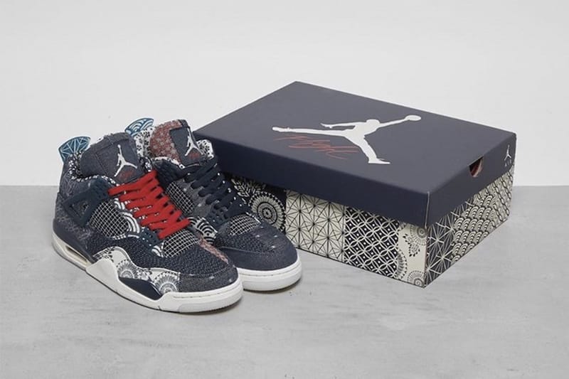 10여 개의 패턴 패치워크 조합, 에어 조던 4 ‘사시코’ 실물 사진 공개