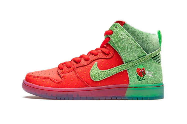 나이키 SB 덩크 '스트로베리 코프'의 상세 사진 최초 공개