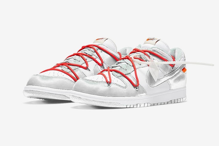 버질 아블로, 새로운 오프 화이트 x 나이키 SB 덩크 로우 '실버' 공개?