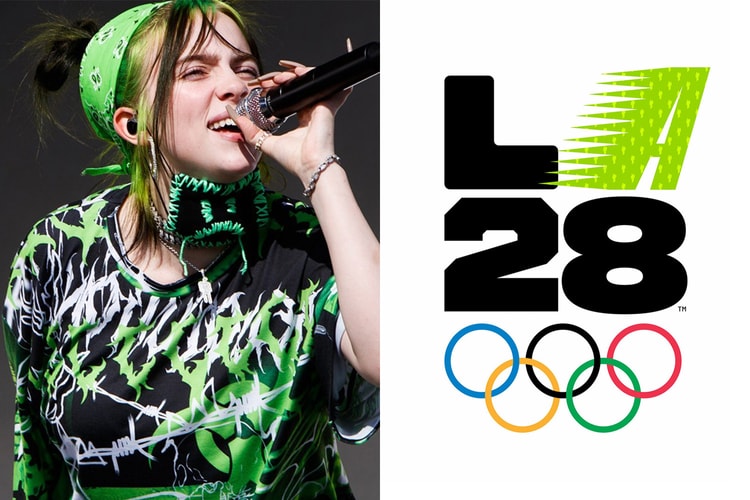 빌리 아일리시가 새롭게 디자인한 2028 LA 올림픽 로고의 모습은?