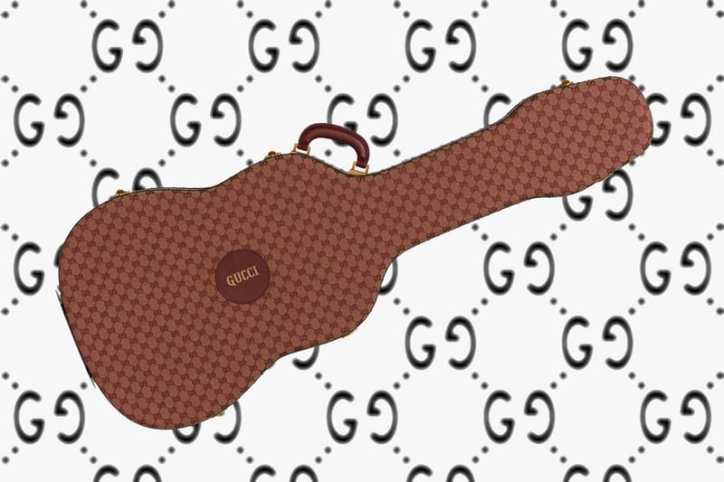 구찌가 럭셔리한 모노그램 기타 케이스를 출시했다