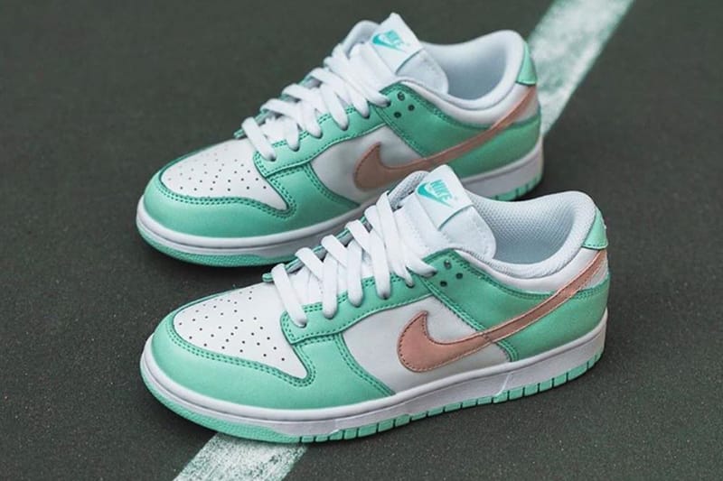 '민트맛' 덩크? 나이키 덩크 로우 '민트/크림슨 틴트' 실물 사진 공개