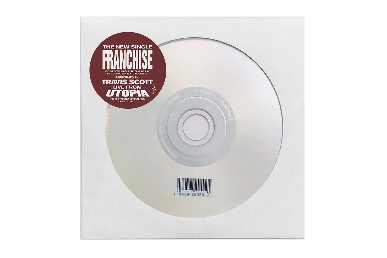 트래비스 스콧, 신곡 'FRANCHISE' 프로모션 CD & 티셔츠 출시, 10달러, 1달러, 4달러, PROMO TEE, YUP, GOT EM’ BAMBOOZLED, 뎀 프랜차이즈 보이즈