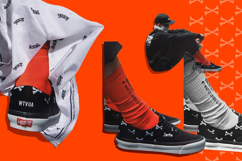 볼트 바이 반스 x 더블탭스 협업 에라 & 스케이트 하이 및 의류 두 번째 드롭, wtaps, vault, sk8 hi, 본, bones