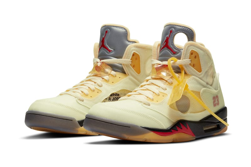 오프 화이트 x 나이키 에어 조던 5 ‘세일’ 국내 출시 정보