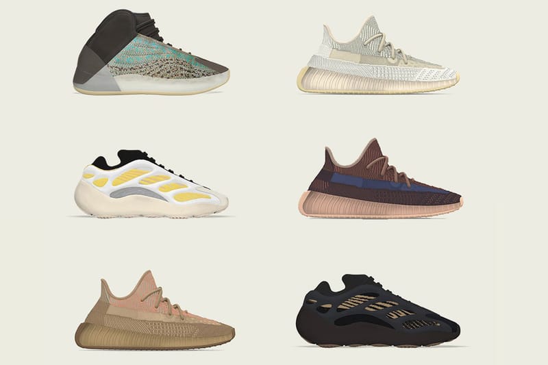 모델명 바뀌어 출시될, 6켤레의 이지 신제품 라인업